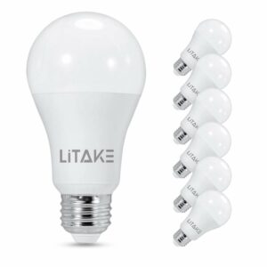 Litake(リテーク)  6個セット LED電球 E26 15W 120W形相当 1600lm 昼白色 一般電球形 広配光 非調光