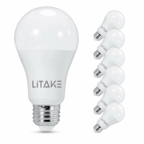 Litake(リテーク)  6個セット LED電球 E26 15W 120W形相当 1600lm 昼白色 一般電球形 広配光 非調光