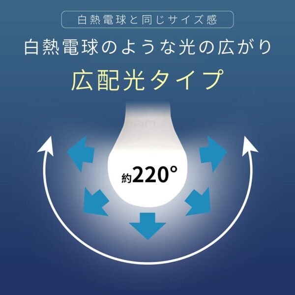 Litake(リテーク) 12個セット LED電球 E26 15W 120W形相当 1600lm 昼白色 一般電球形 広配光 非調光 - 画像 (7)