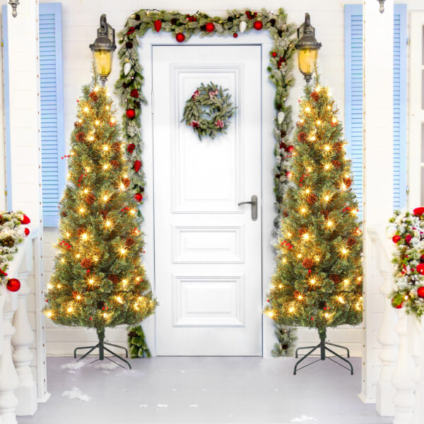 Litake クリスマスツリー 180cm 北欧 おしゃれ ヌードツリー クリスマス まつぼっくり付 高級 組立簡単 Xmas tree - 画像 (8)