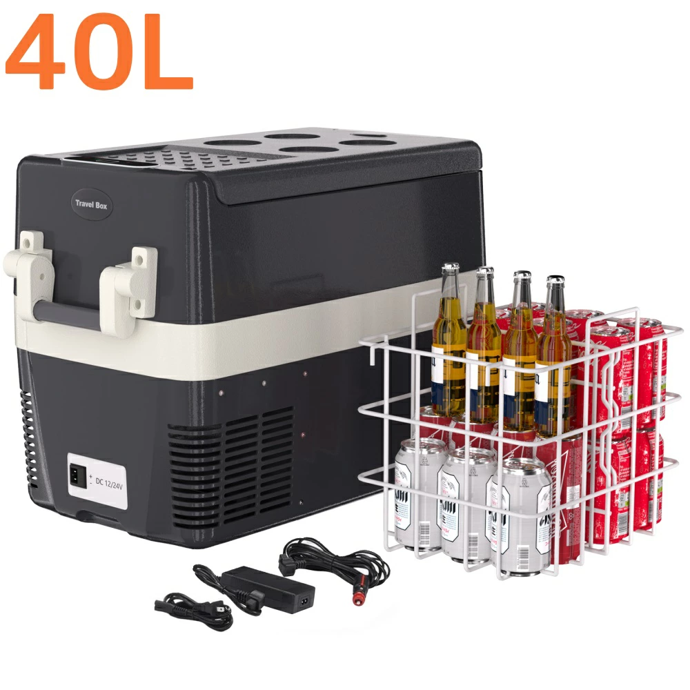 車載冷蔵庫 30L/40L/50L コンプレッサー式 ポータブル冷蔵庫 AC/DC -20〜20° 急速冷凍 静音 3WAY電源対応 - 画像 (11)